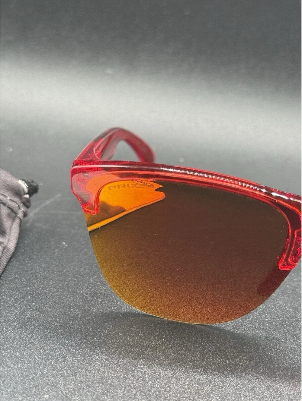 Oakley Frogskin Lite Crystal Red w/ Prizm Ruby Iridium Lenses New